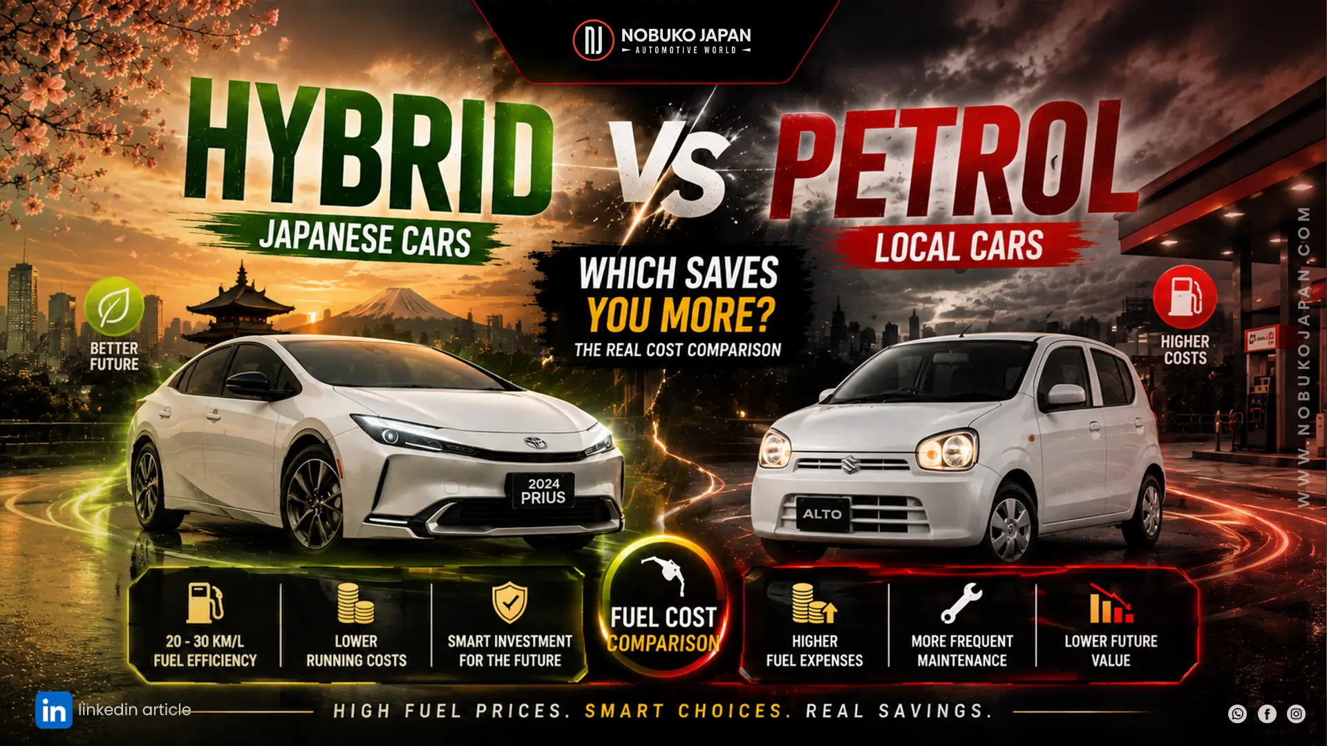 Japanese Hybrid Cars vs Petrol Cars Which Is Better in Pakistan?